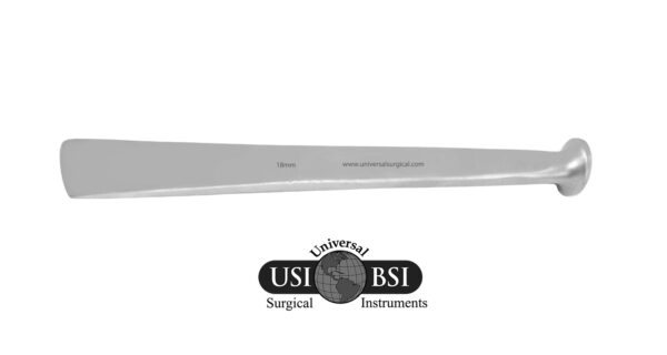 A picture of the side blade of an instrument.