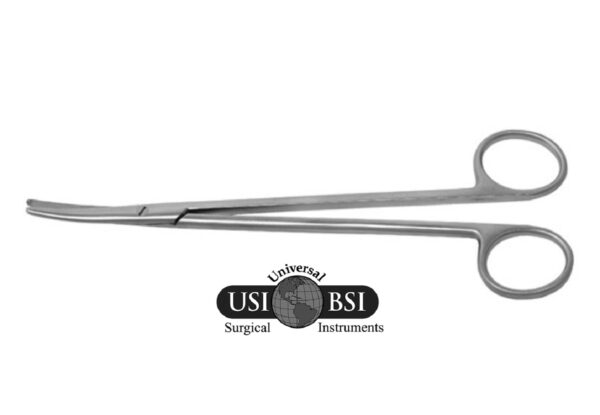 A pair of scissors with a logo on the bottom.