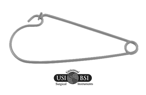 Bunt Forceps Stainless Steel in White Background