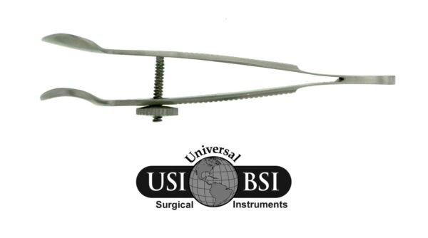 A picture of the universal surgical instruments logo.