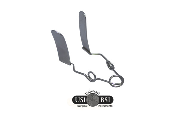 A pair of scissors with one side bent to the left.