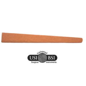 A wooden stick with the usi and bsi logo on it.