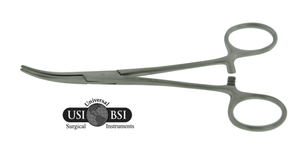 A picture of the side view of a surgical scissors.