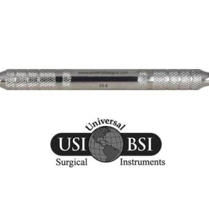 A picture of the front and side view of a surgical instrument.