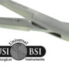 A pair of scissors with the logo for universal surgical instruments.