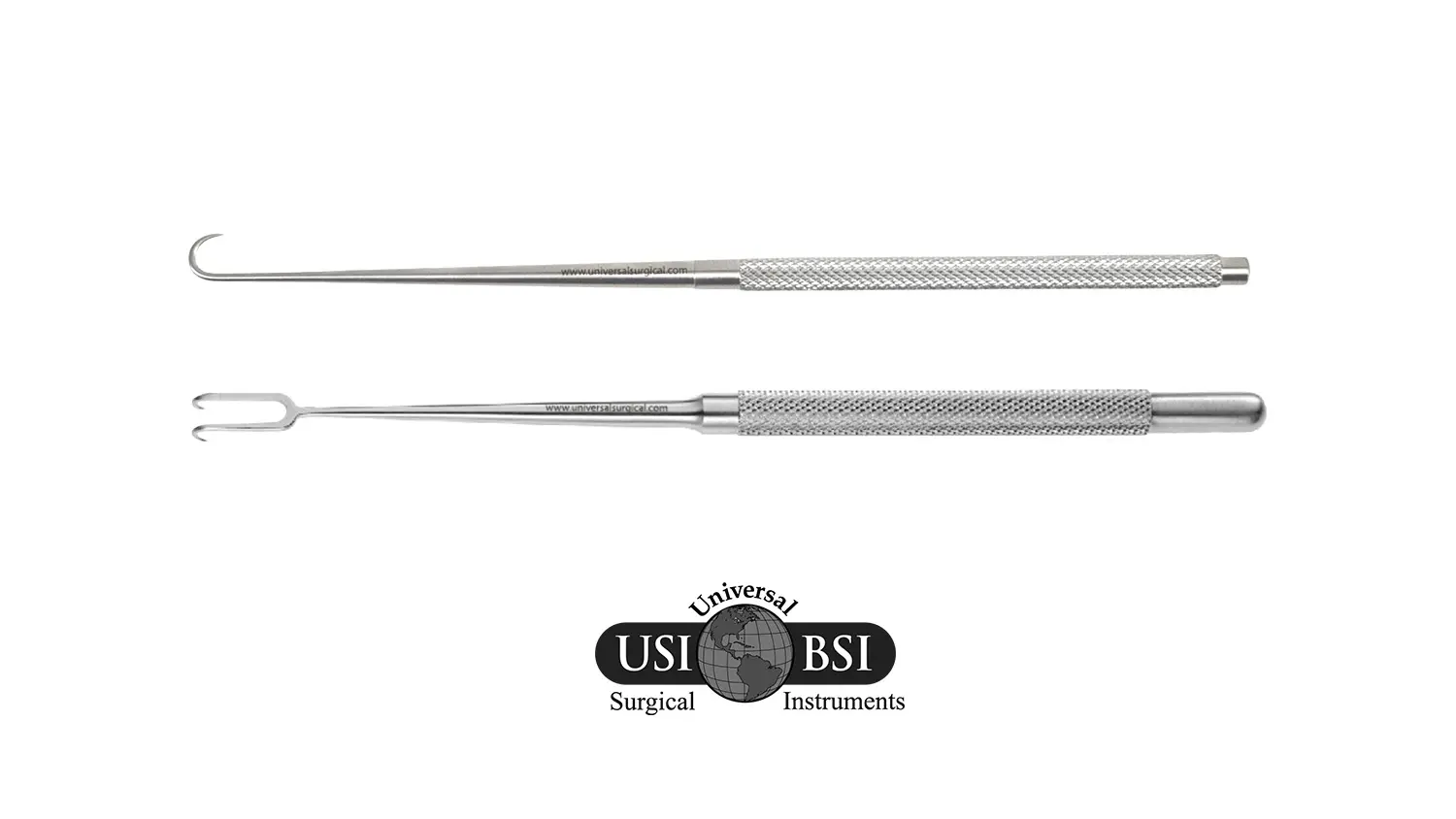 A pair of surgical instruments are shown.