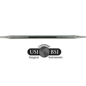 A picture of the front and side of a surgical instrument.