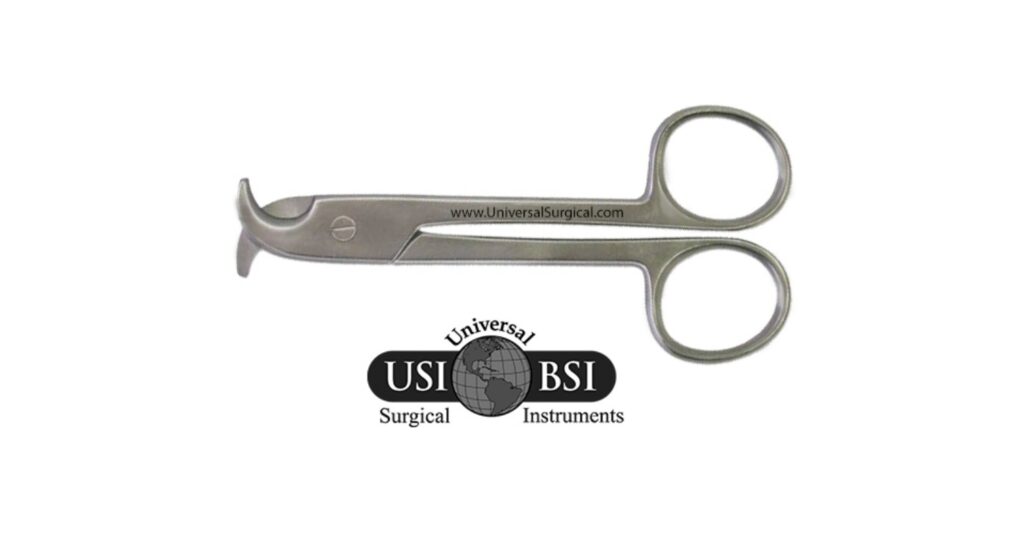 White Toe Nail Scissors Universal Surgical Instruments
