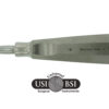 A close up of the bottom of a surgical instrument.