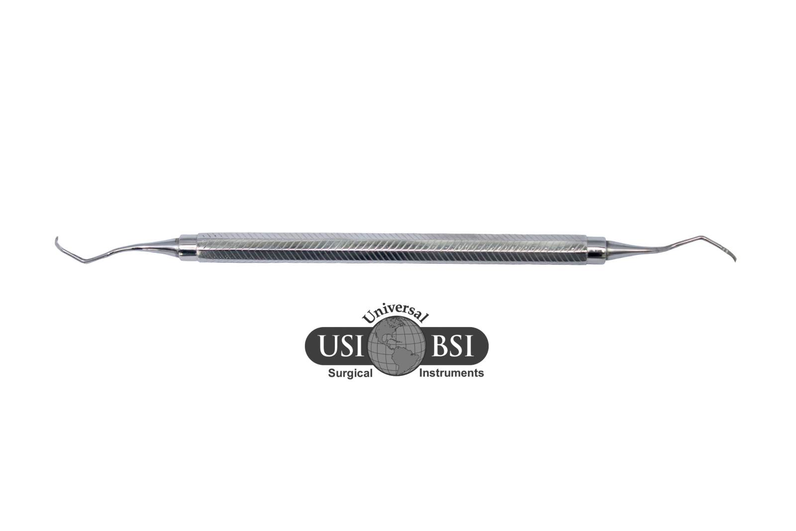 A metal pencil with the usbi and bsi logo.