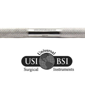A picture of the bottom of a surgical instrument.