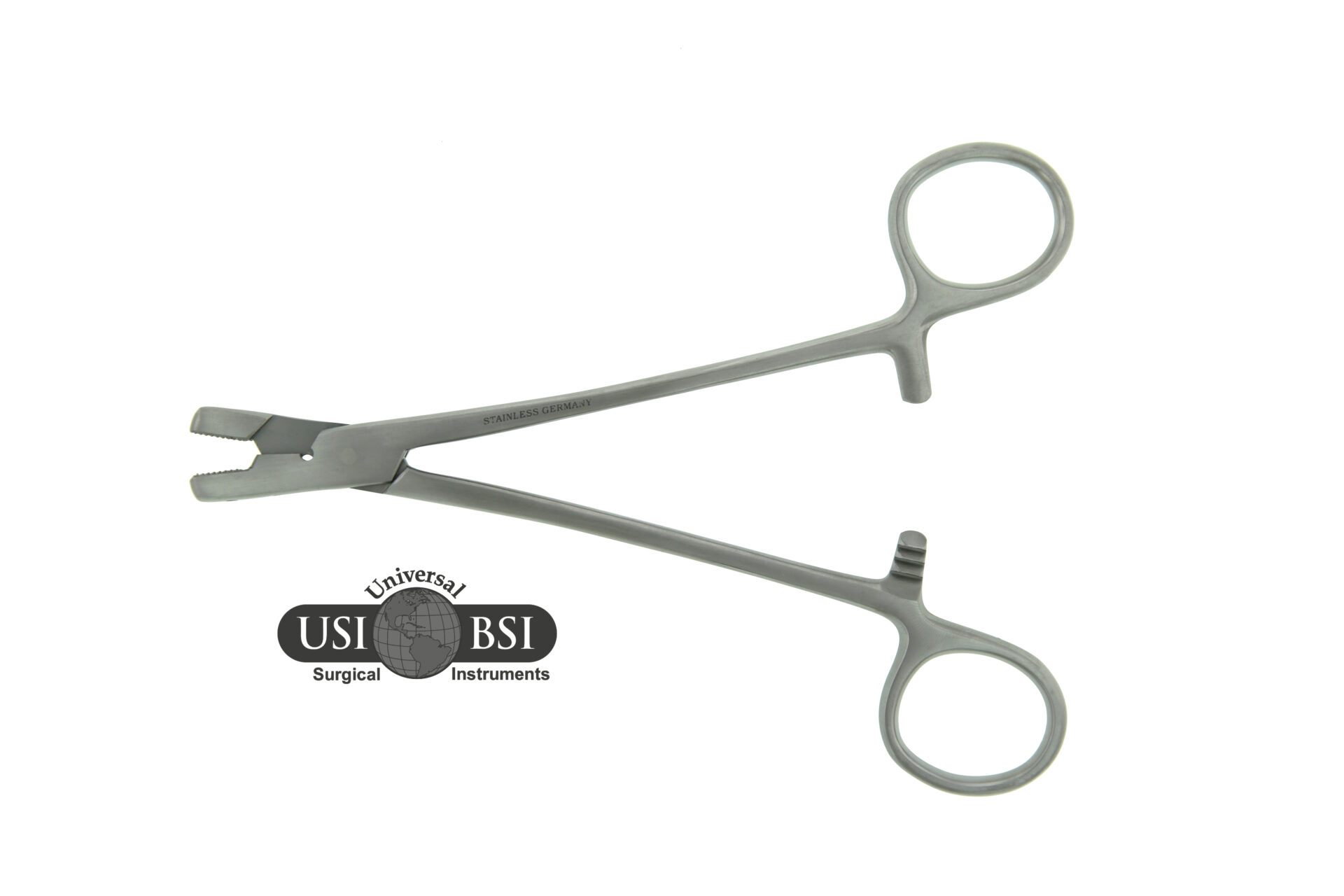 A pair of scissors with the usa bsi logo on top.