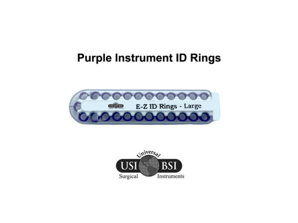 A picture of the front cover page of purple instrument id rings.
