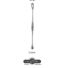 A metal spoon with the number 1 2 on it.